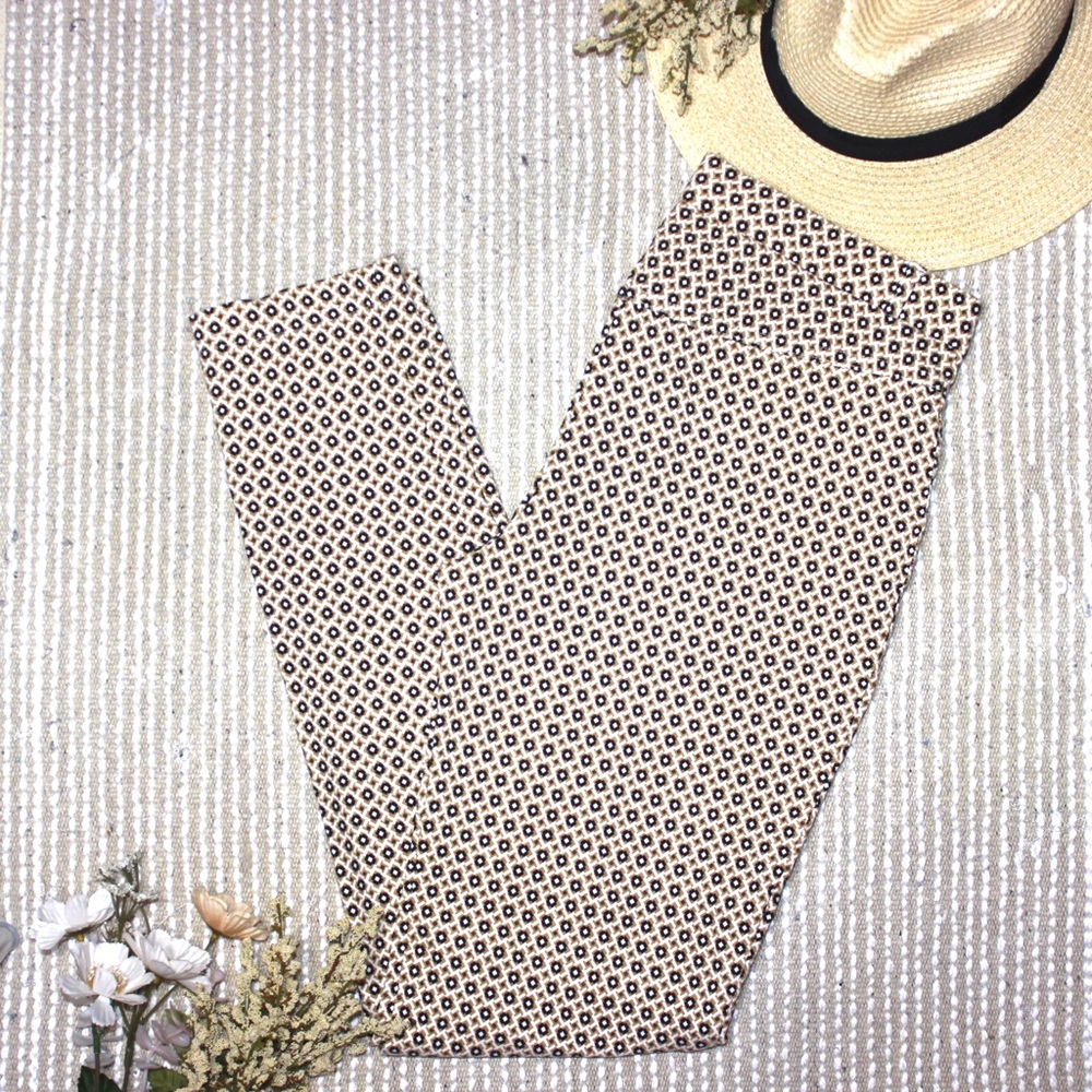 Stretchy Patterned Skinny Dress Pants Women's Size 6